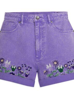 Disney Minnie Mouse Embroidered Denim Shorts for Women by Her Universe | Size M
